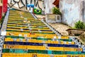 Selaron Steps, a landmark in Rio de Janeiro, Brazil Royalty Free Stock Photo