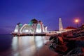 Selat Mosque, Malacca Royalty Free Stock Photo