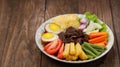 Selat solo is traditional salad food from indonesia. Royalty Free Stock Photo
