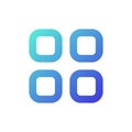 Select all items pixel perfect gradient linear ui icon Royalty Free Stock Photo