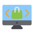 Select Product icon in flat style for any projects