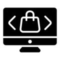 Select Product icon in solid style for any projects