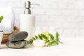 Select and soft focus. Spa beauty massage health wellness. Royalty Free Stock Photo