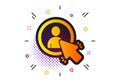 Select user icon. Business management sign. Vector