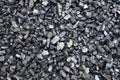 Selected enriched coal fine fraction anthracite. Royalty Free Stock Photo