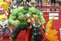 The selected focus of THOR of Avengers action figures from Marvel comic and movie.