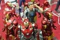 Selected focused of IRON MAN action figure from Marvel Iron Man comic and movie.