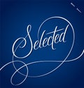SELECTED hand lettering (vector)