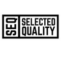 Selected quality stamp on white Royalty Free Stock Photo