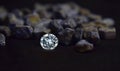 Selected real diamonds Valuable, expensive and rare For making luxurious jewelry Royalty Free Stock Photo