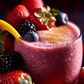 Selection assortment of colourful Healthy fresh fruit and vegetable smoothies with ingredients