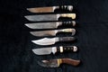 A selection of beautiful knives in handcrafted quality