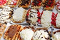 Selection of Belgian Waffles Royalty Free Stock Photo