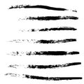 A selection of brushes black. Grunge vector brush elements for your design.