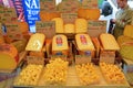 Selection of Cheese at Morning Market in Amsterdam