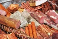 Selection of cold meat Royalty Free Stock Photo