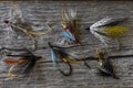 Selection of Atlantic salmon flies.