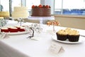 Selection of desserts at the dessert buffet