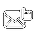 selection email setup isolated icon design Royalty Free Stock Photo