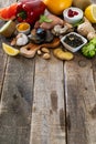 Selection of food to boost immune system - healthy, rich in vitamin and antioxidants