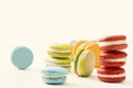 Selection of french colourful macarons