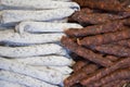 Selection of French Sausages Royalty Free Stock Photo