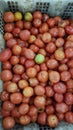 Selection fresh tomato at marketplace