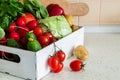 Selection of fresh vegetables from farmers market Royalty Free Stock Photo