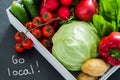 Selection of fresh vegetables from farmers market Royalty Free Stock Photo