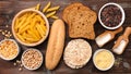 Selection of gluten free food Royalty Free Stock Photo