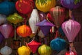 Colorful silk lanterns for sale in Hoi An, Vietnam