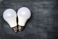 Selection of light bulbs background Royalty Free Stock Photo