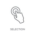 Selection linear icon. Modern outline Selection logo concept on