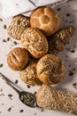 Selection of Mixed Bread Rolls or Buns