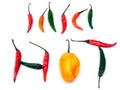 A selection of mixed chillies