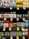 Non-Alcoholic Beer Options at Jewel-Osco Supermarket Royalty Free Stock Photo