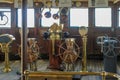 Selection of old copper and brass ships wheels