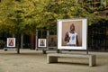 exhibition photographs in pancras square, london