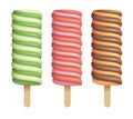 Selection of popsicles.