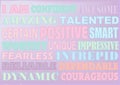 WORDS POSITIVE PASTELS