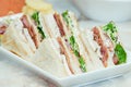 Selection of sandwiches with various fillings Royalty Free Stock Photo