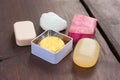 A selection of soap bars