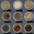 Selection of spices Royalty Free Stock Photo