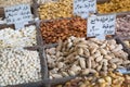 Selection of spices on a traditional market in Amman, Jordan. Royalty Free Stock Photo