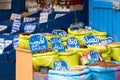 Selection of spices on a traditional Moroccan market souk in M Royalty Free Stock Photo