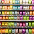 Selection of Supermarket Cooking and Baking Flours Displayed Together for Culinary Use Royalty Free Stock Photo