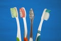 A selection of tooth brushes Royalty Free Stock Photo