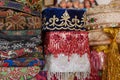 Selection of traditional hats for sale, Bukhara, Uzbekistan