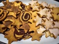 Selection of traditional tasty delicious Christmas cookies