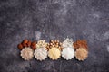 Selection of various gluten free flour Royalty Free Stock Photo